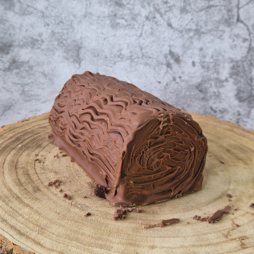 Biscoff Brownie Festive Yule Log