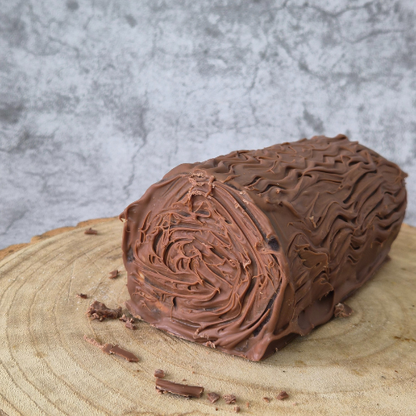 Biscoff Brownie Festive Yule Log