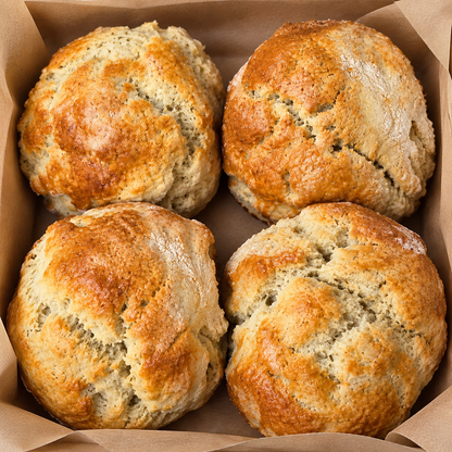4 Plain Scones - Cornish Cream Tea
